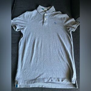 Abercrombie & Fitch Heather Gray Polo Shirt